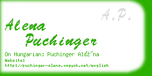 alena puchinger business card